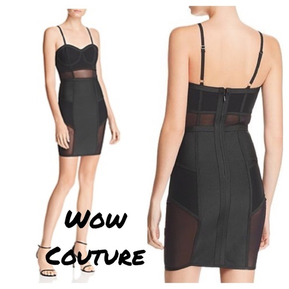 Wow Couture Bloomingdales Mesh-Inset Bustier Dress - Picture 1 of 12